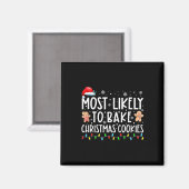 Am wahrscheinlichsten Weihnachtskekse backen Baker Magnet (Vorderseite/Rückseite)