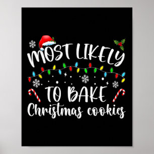 Am wahrscheinlichsten Weihnachtskekse backen Baker Poster