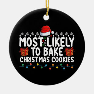 Am wahrscheinlichsten Weihnachtskekse backen Ferie Keramik Ornament