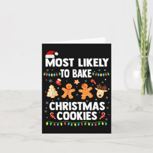 Am wahrscheinlichsten Weihnachtskekse backen Spaß  Karte