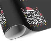 Am wahrscheinlichsten Weihnachtskekse backen Witzb Geschenkpapier (Rolleneckpunkt)