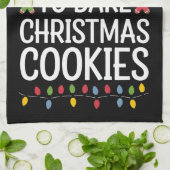 Am wahrscheinlichsten Weihnachtskekse backen Witzb Geschirrtuch (Gefaltet)