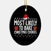 Am wahrscheinlichsten Weihnachtskekse Urlaub backe Keramik Ornament (Rechts)