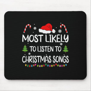 Am wahrscheinlichsten Weihnachtslieder Familie zuh Mousepad