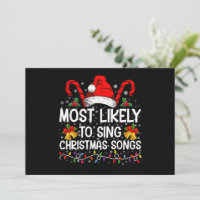 Am wahrscheinlichsten Weihnachtslieder singen