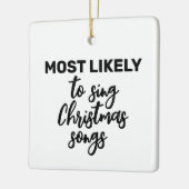 Am wahrscheinlichsten Weihnachtslieder singen Keramikornament (Links)