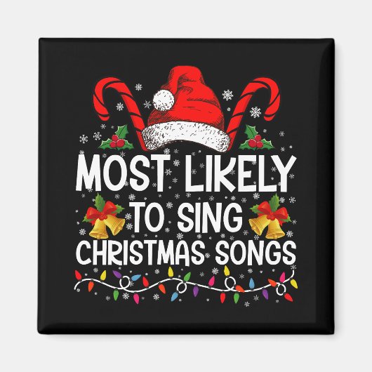 Am wahrscheinlichsten Weihnachtslieder singen Magnet (Vorne)