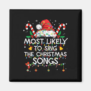 Am wahrscheinlichsten Weihnachtslieder zu singen W Magnet