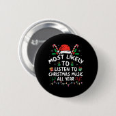 Am wahrscheinlichsten Weihnachtsmusik das ganze Ja Button (Vorne & Hinten)