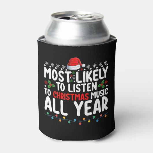 Am wahrscheinlichsten Weihnachtsmusik das ganze Ja Dosenkühler (Kanne Vorderseite)