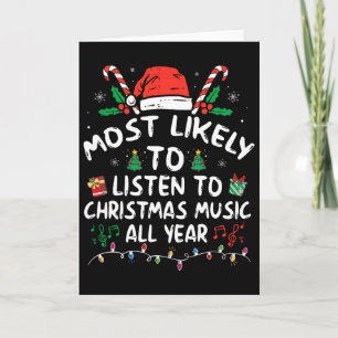 Am Wahrscheinlichsten Weihnachtsmusik Das Ganze Ja Karte