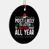 Am wahrscheinlichsten Weihnachtsmusik das ganze Ja Keramik Ornament (Rechts)