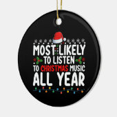 Am wahrscheinlichsten Weihnachtsmusik das ganze Ja Keramik Ornament (Links)