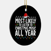 Am wahrscheinlichsten Weihnachtsmusik das ganze Ja Keramik Ornament (Rechts)