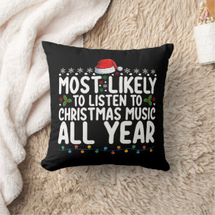 Am wahrscheinlichsten Weihnachtsmusik das ganze Ja Kissen