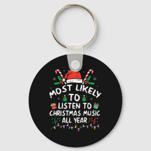 Am wahrscheinlichsten Weihnachtsmusik das ganze Ja Schlüsselanhänger