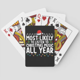 Am wahrscheinlichsten Weihnachtsmusik das ganze Ja Spielkarten