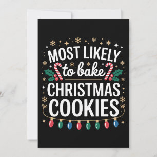 Am wahrscheinlichsten Weihnachtsplätzchen backen U Einladung