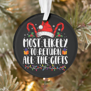 Am wahrscheinlichsten werden alle Weihnachtsgesche Ornament