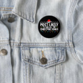 Am wahrscheinlichsten werden alle Weihnachtslieder Button (Beispiel)