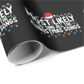Am wahrscheinlichsten werden alle Weihnachtslieder Geschenkpapier (Rolleneckpunkt)