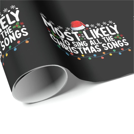 Am wahrscheinlichsten werden alle Weihnachtslieder Geschenkpapier (Rolleneckpunkt)