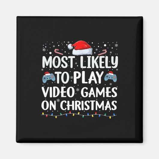 Am Wahrscheinlichsten Werden An Weihnachten Videos Magnet (Vorne)