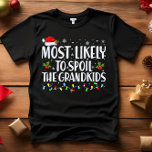 Am wahrscheinlichsten werden die Grandkids FUNNY C T-Shirt<br><div class="desc">Funny Adult Matching Family Tshirts. Tragen Sie zu Weihnachten, Weihnachten Party, oder geben Sie als Geschenke. Unisex Tshirt. Hochwertige T-Shirts stehen Ihnen zur Auswahl verschiedener "Most Likely To"-Redewendungen. Weihnachtsgeschirr A - am ehesten im Oktober B zu Weihnachten schmücken - mit der größten Wahrscheinlichkeit Weihnachtsfilme C zu sehen - mit der...</div>