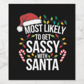 Am wahrscheinlichsten werden Weihnachten Weihnacht Weinetikett (Einzelnes Label)