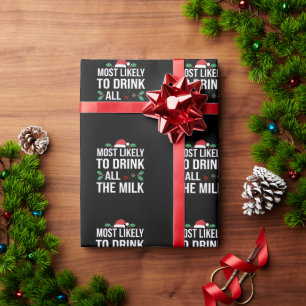 Am Wahrscheinlichsten Wird Alle Milch Weihnachten Geschenkpapier