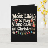 Am Wahrscheinlichsten wird an Weihnachten Videospi Karte (Gelbe Blume)