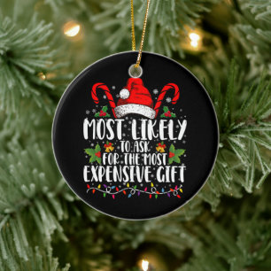Am Wahrscheinlichsten wird das teuerste Geschenk v Keramik Ornament