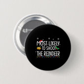 Am wahrscheinlichsten wird das Weihnachten der Ren Button (Vorne & Hinten)