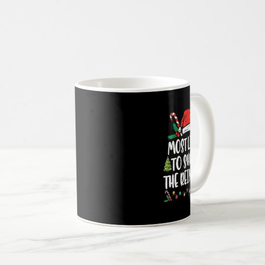 Am wahrscheinlichsten wird das Weihnachten der Ren Kaffeetasse (VorderseiteRechts)