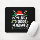 Am wahrscheinlichsten wird das Weihnachten der Ren Mousepad (Mit Mouse)
