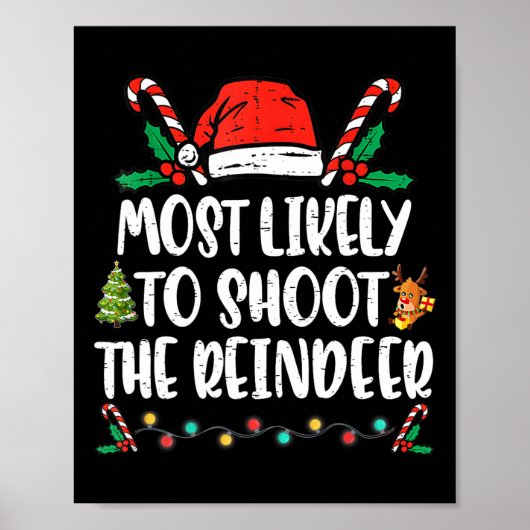 Am wahrscheinlichsten wird das Weihnachten der Ren Poster (Vorne)