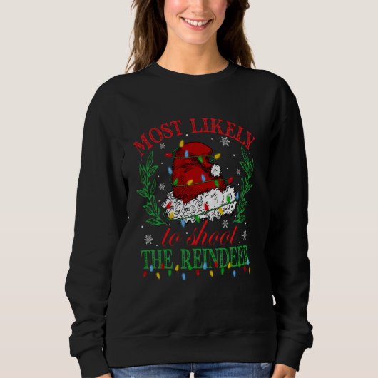 Am wahrscheinlichsten wird das Weihnachten der Ren Sweatshirt (Vorderseite)