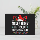 Am wahrscheinlichsten wird das Weihnachtsfest des  Einladung (Stehend Vorderseite)