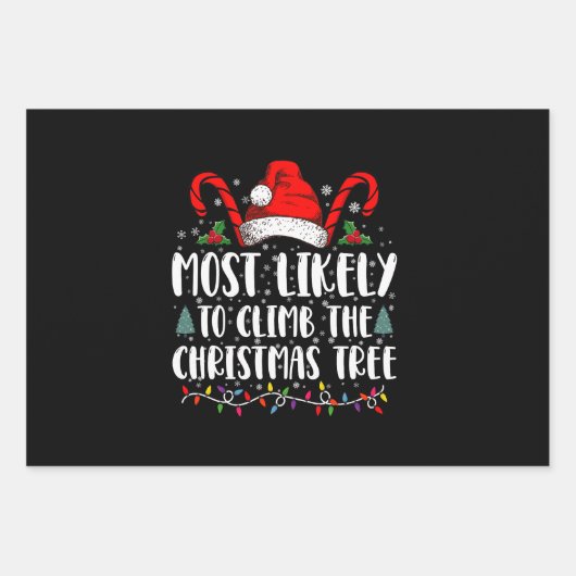 Am wahrscheinlichsten wird das Weihnachtsfest des  Geschenkpapier Set (Vorderseite)