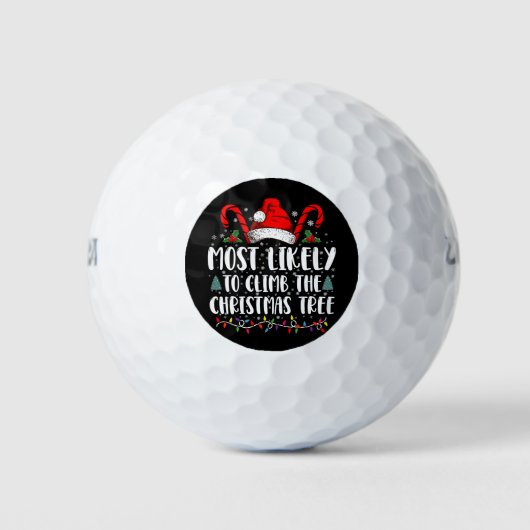 Am wahrscheinlichsten wird das Weihnachtsfest des  Golfball (Vorderseite)