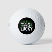 Am wahrscheinlichsten wird der glückliche St. Patr Golfball (Vorderseite)
