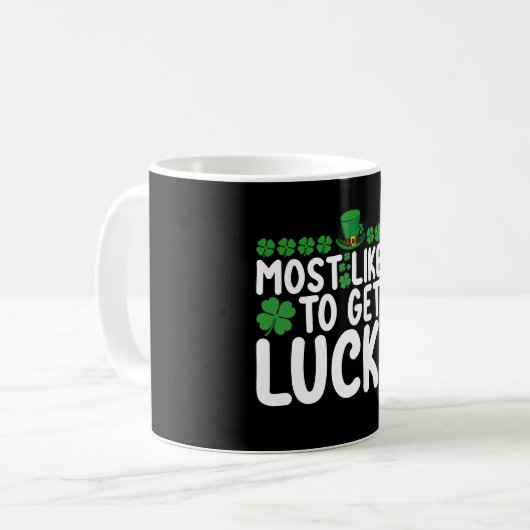Am wahrscheinlichsten wird der glückliche St. Patr Kaffeetasse (Vorderseite Links)