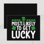 Am wahrscheinlichsten wird der glückliche St. Patr Postkarte (Vorne/Hinten)