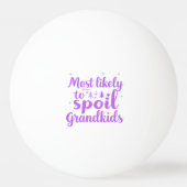 Am wahrscheinlichsten wird der Grosskinder-Familie Tischtennisball (Vorderseite)