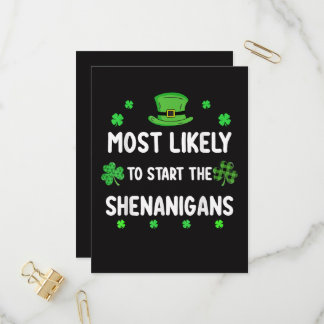 Am wahrscheinlichsten wird der Schlamassel beginne Einladungspostkarte