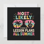 Am wahrscheinlichsten wird die Arbeit an Lektionsp Einladung (Vorderseite)