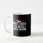 Am wahrscheinlichsten wird die Familie Santa herum Kaffeetasse (Links)