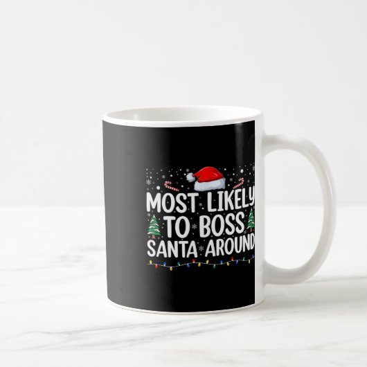 Am wahrscheinlichsten wird die Familie Santa herum Kaffeetasse (Rechts)