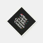 Am wahrscheinlichsten wird die Familie Weihnachtsk Serviette (Ecke)