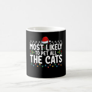 Am wahrscheinlichsten wird die ganze Katzen-Weihna Kaffeetasse